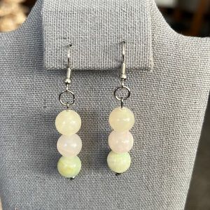 Pastel color drop earrings